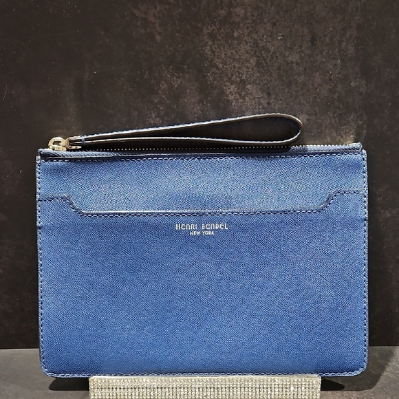henri bendel Handbags - Henri Bendlel Blue Leather Wristlet L:9"×H:6.4" EUC